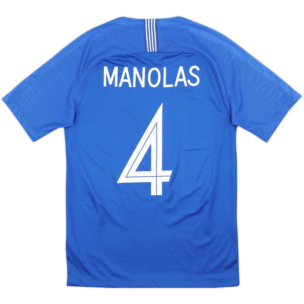 2018-19 Greece Away Shirt Manolas #4 - 10/10 - (S)
