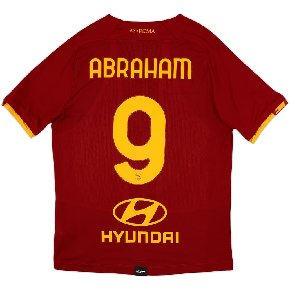 2021-22 Roma Home Shirt Abraham #9 - 9/10 - (M)
