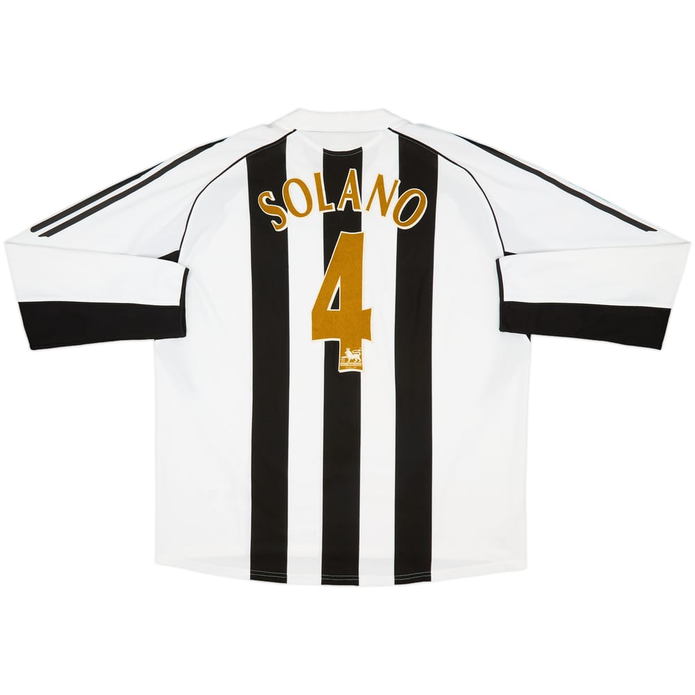 2005-07 Newcastle Home L/S Shirt Solano #4 - 9/10 - (XXL)