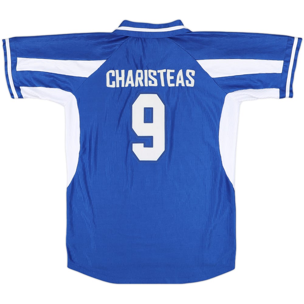 2002-03 Greece Home Shirt Charisteas #9 - 7/10 - (L)