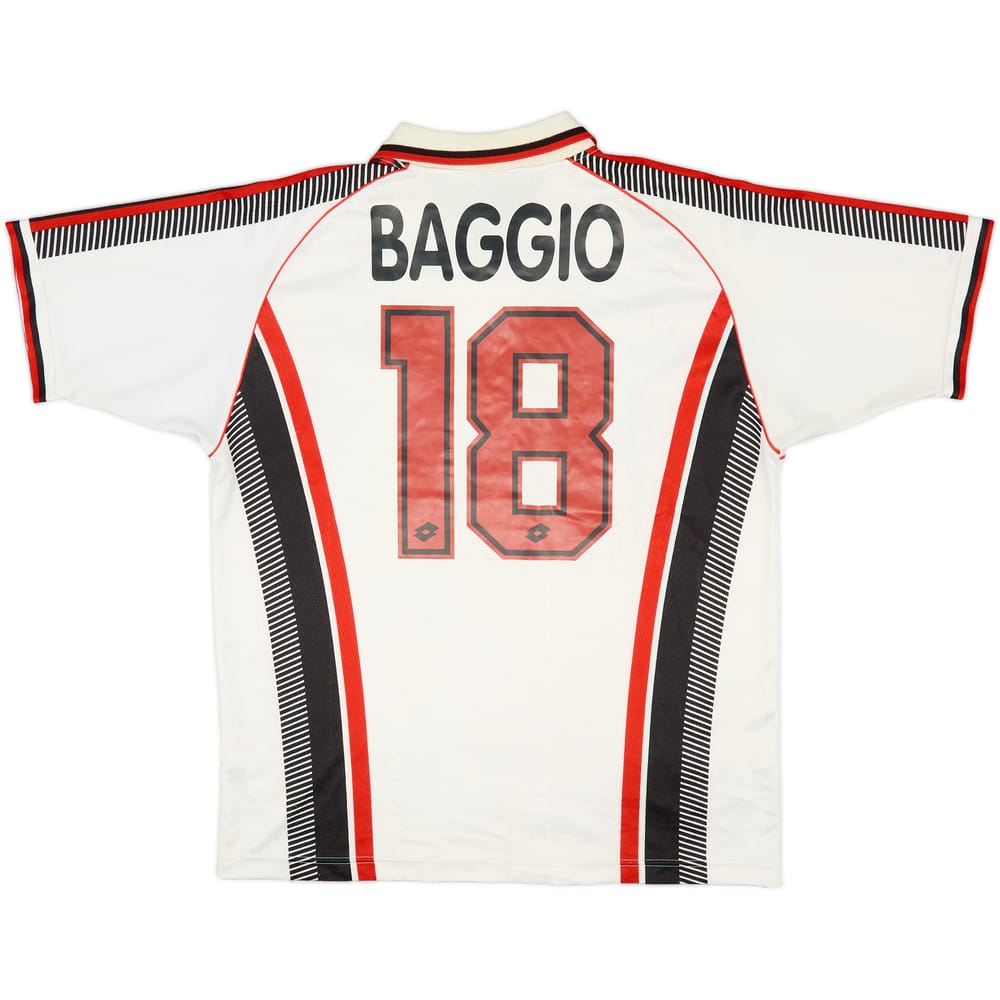 1997-98 AC Milan Away Shirt Baggio #18 - 7/10 - (L)