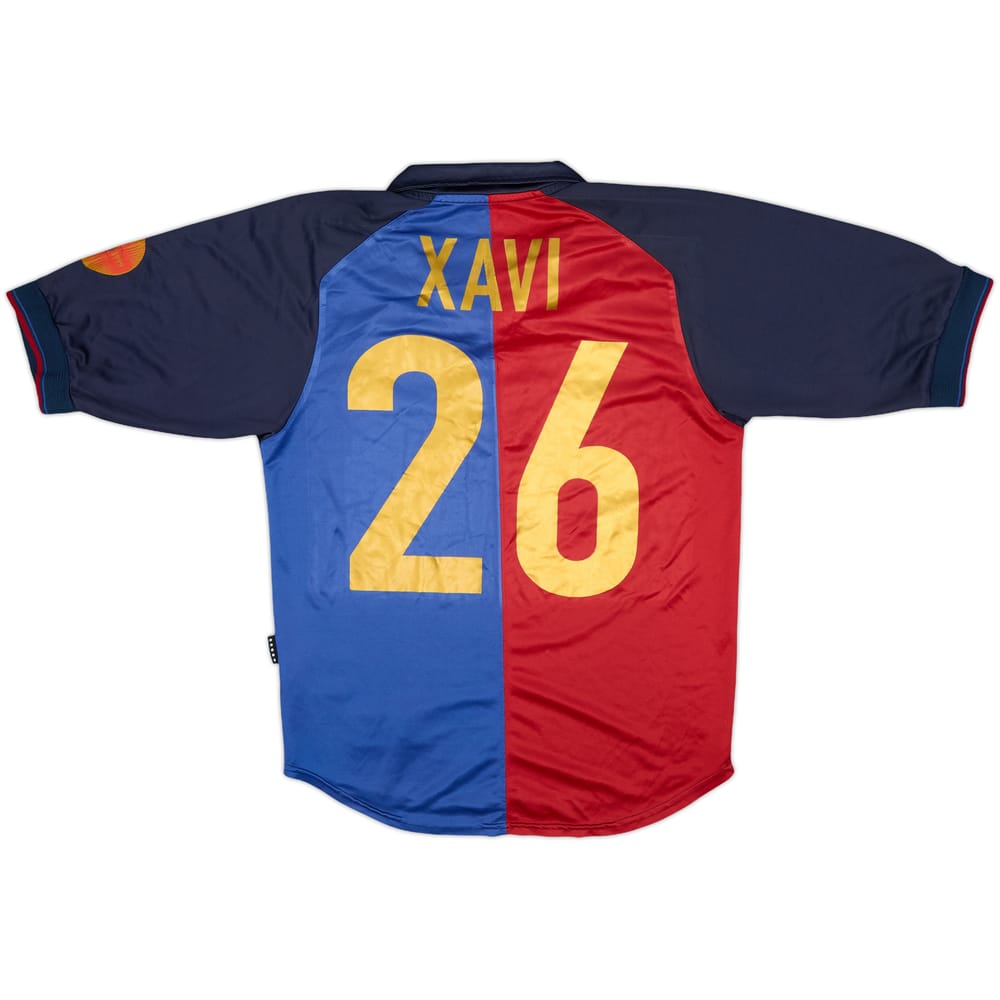 1999-00 Barcelona Centenary Home Shirt Xavi #26 - 8/10 - (S)