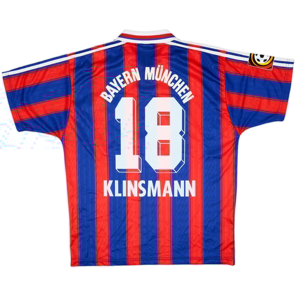 1995-97 Bayern Munich Home Shirt Klinsmann #18 - 9/10 - (L)