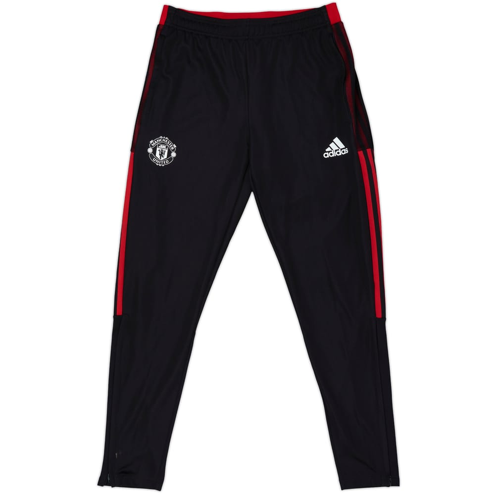 2021-22 Manchester United adidas Track Pants/Bottoms - 9/10 - (M)