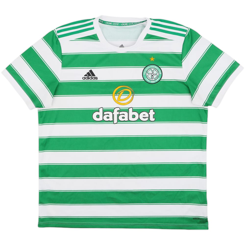 2021-22 Celtic Home Shirt - 7/10 - (XL)