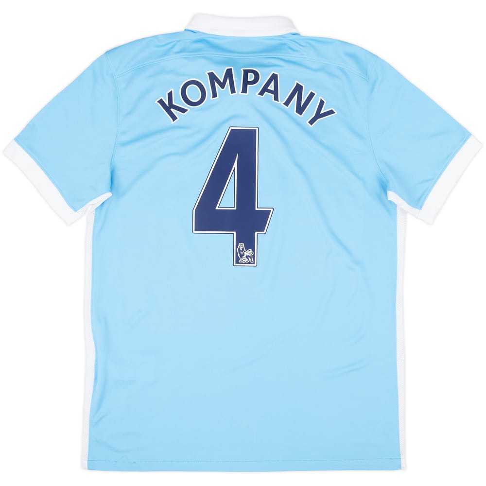 2015-16 Manchester City Home Shirt Kompany #4 - 8/10 - (M)