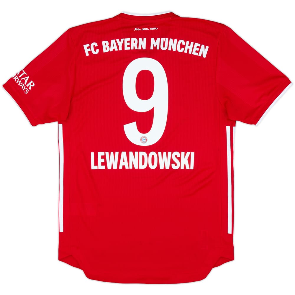 2020-21 Bayern Munich Authentic Home Shirt Lewandowski #9 - 8/10 - (S)