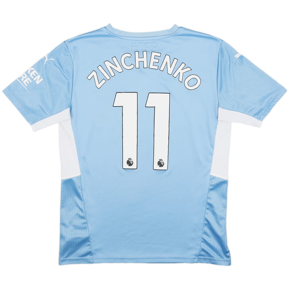 2021-22 Manchester City Home Shirt Zinchenko #11 - 6/10 - (M)