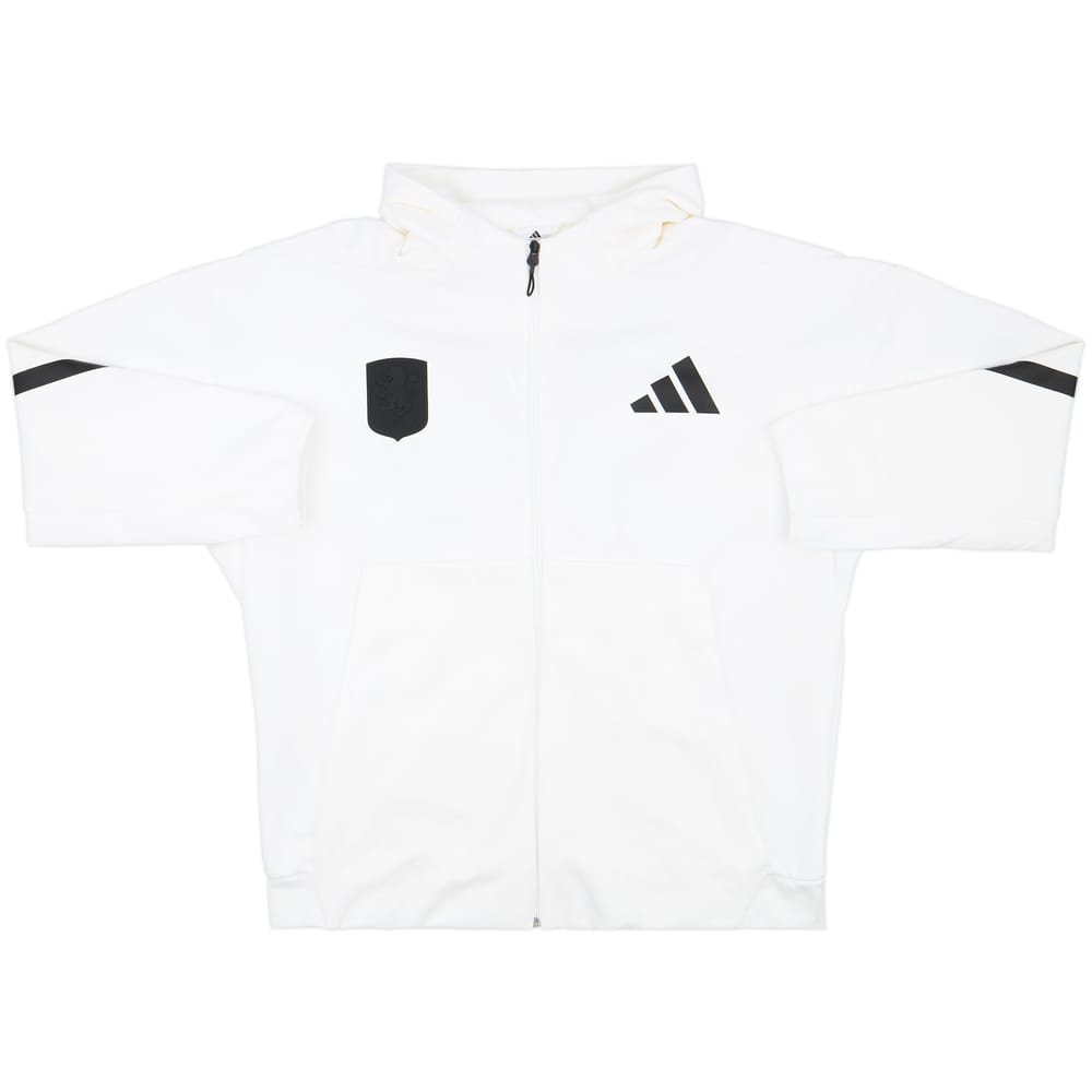 2024-25 Aston Villa adidas Hooded Sweat Top - 6/10 - (XXL)