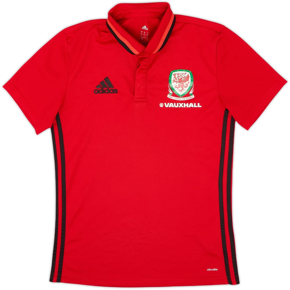 2015-16 Wales adidas Polo Shirt - 8/10 - (S)