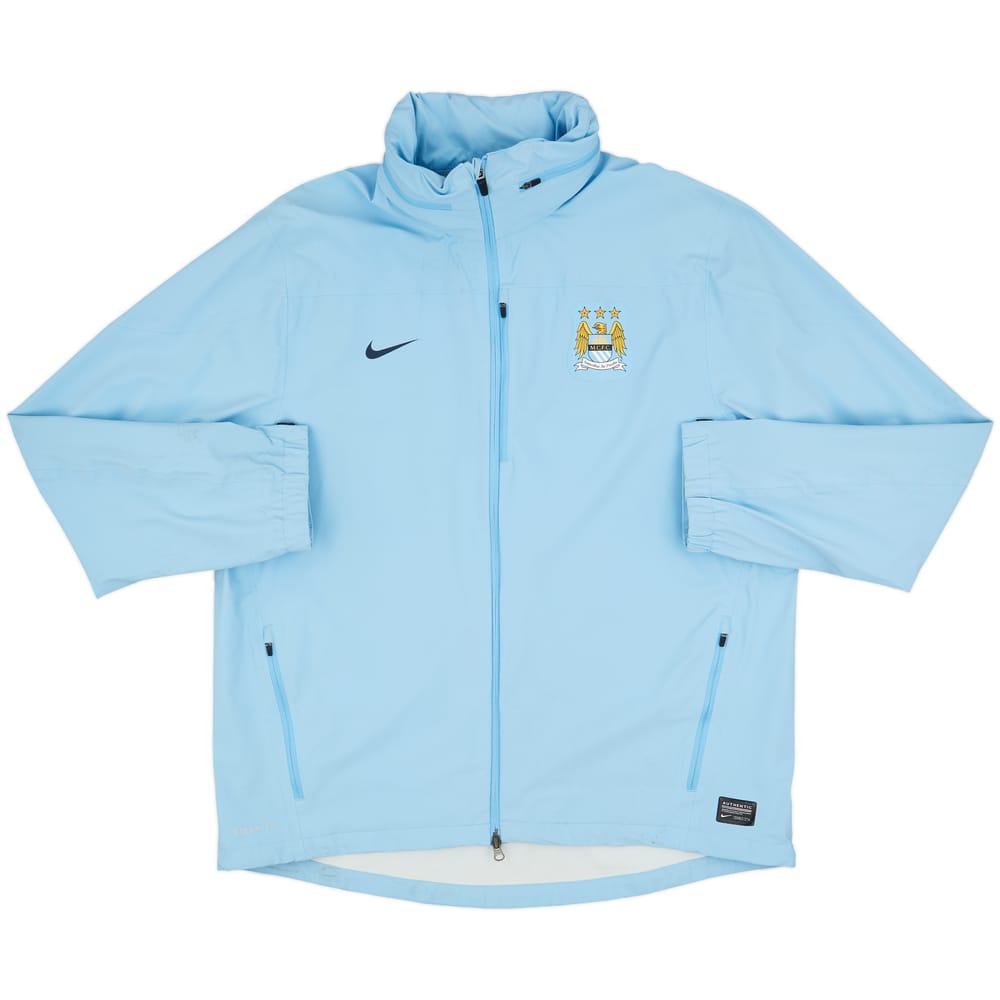 2013-14 Manchester City Nike Hooded Rain Jacket - 5/10 - (XXL)
