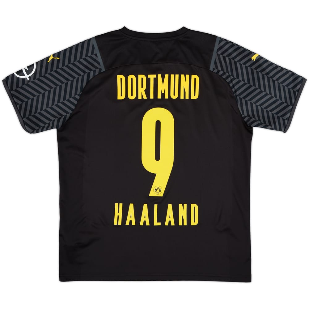 2021-22 Borussia Dortmund Away Shirt Haaland #9 - 9/10 - (L)