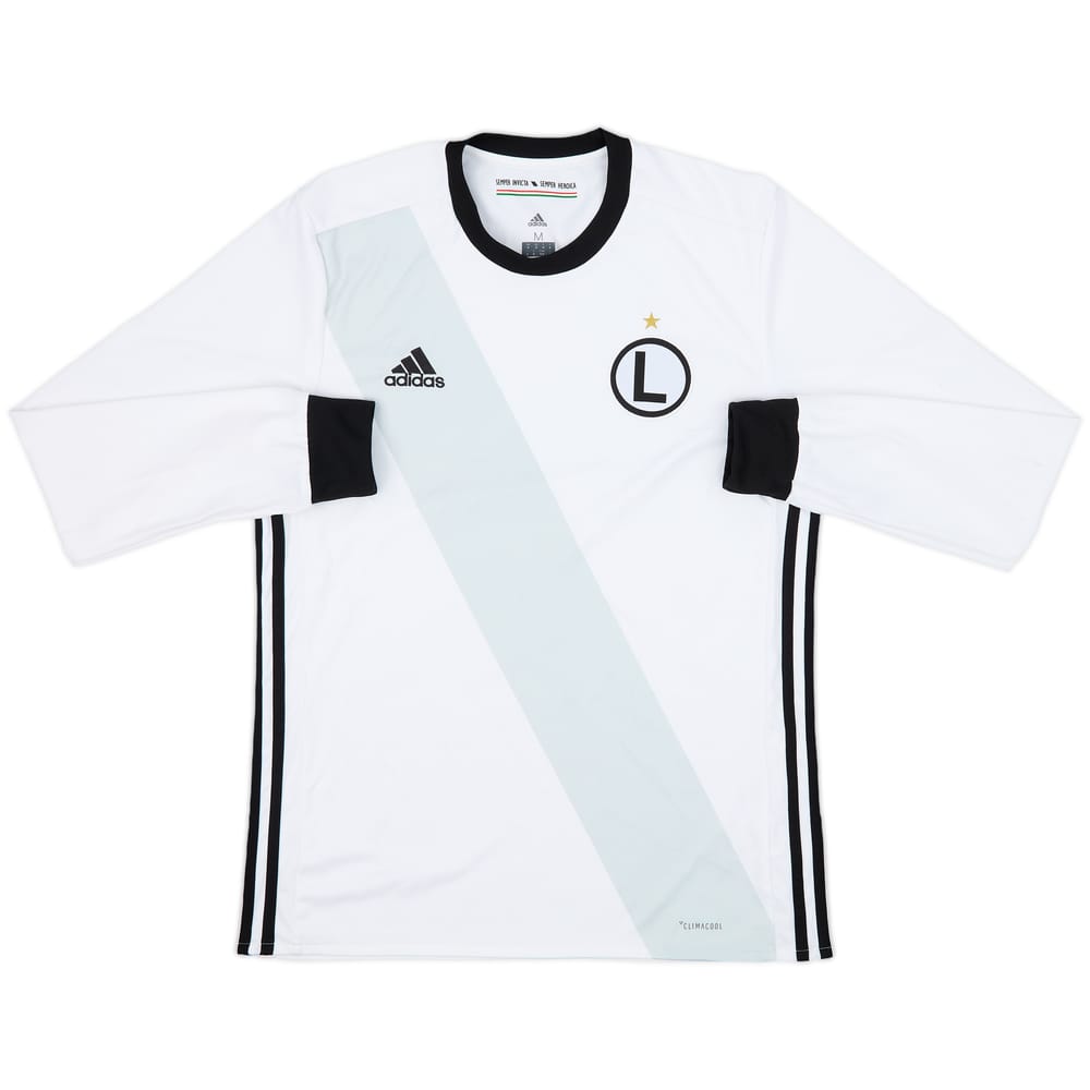 2017-18 Legia Warsaw Home L/S Shirt - 5/10 - (M)