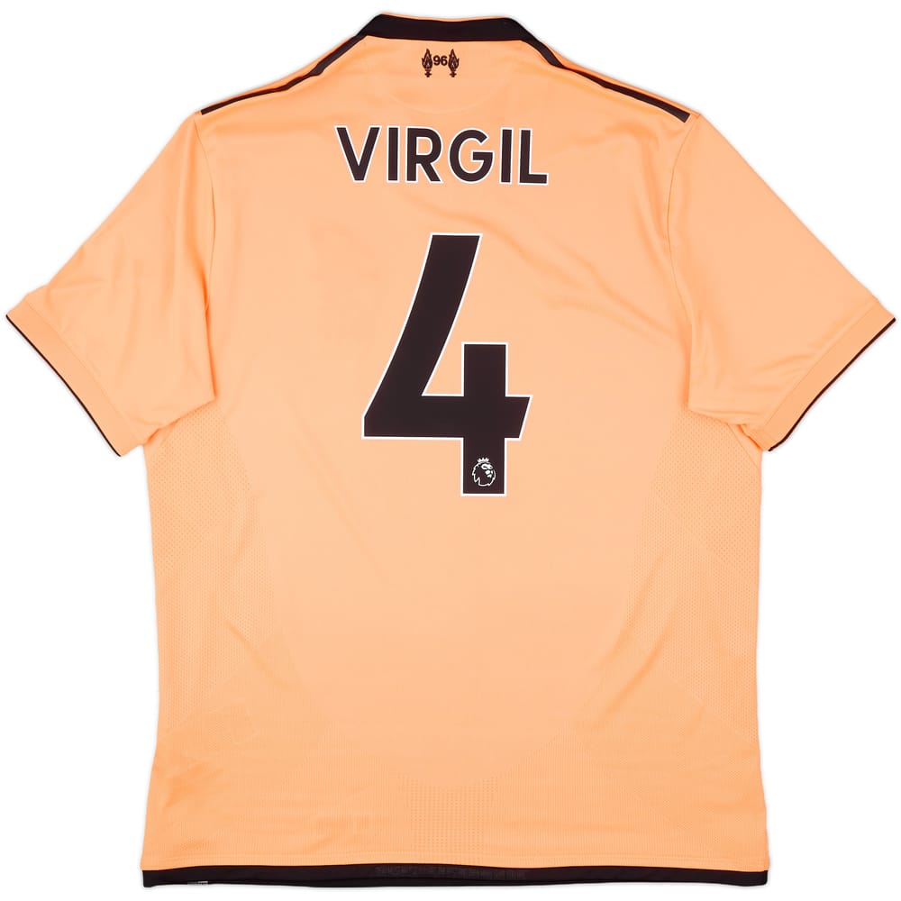 2017-18 Liverpool 125 Years Third Shirt Virgil #4 - 10/10 - (L)