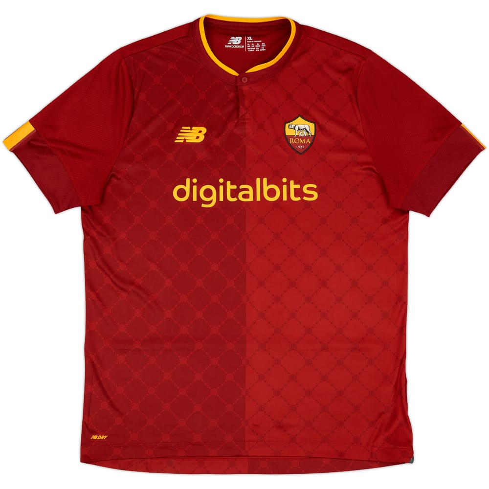 2022-23 Roma Home Shirt - 10/10 - (XL)