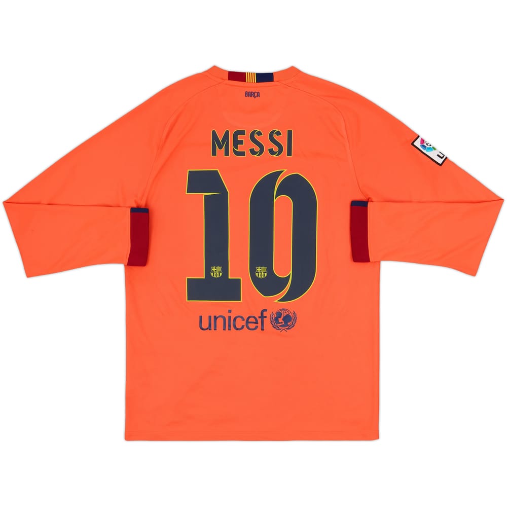 2014-15 Barcelona Away L/S Shirt Messi #10 - 8/10 - (M)