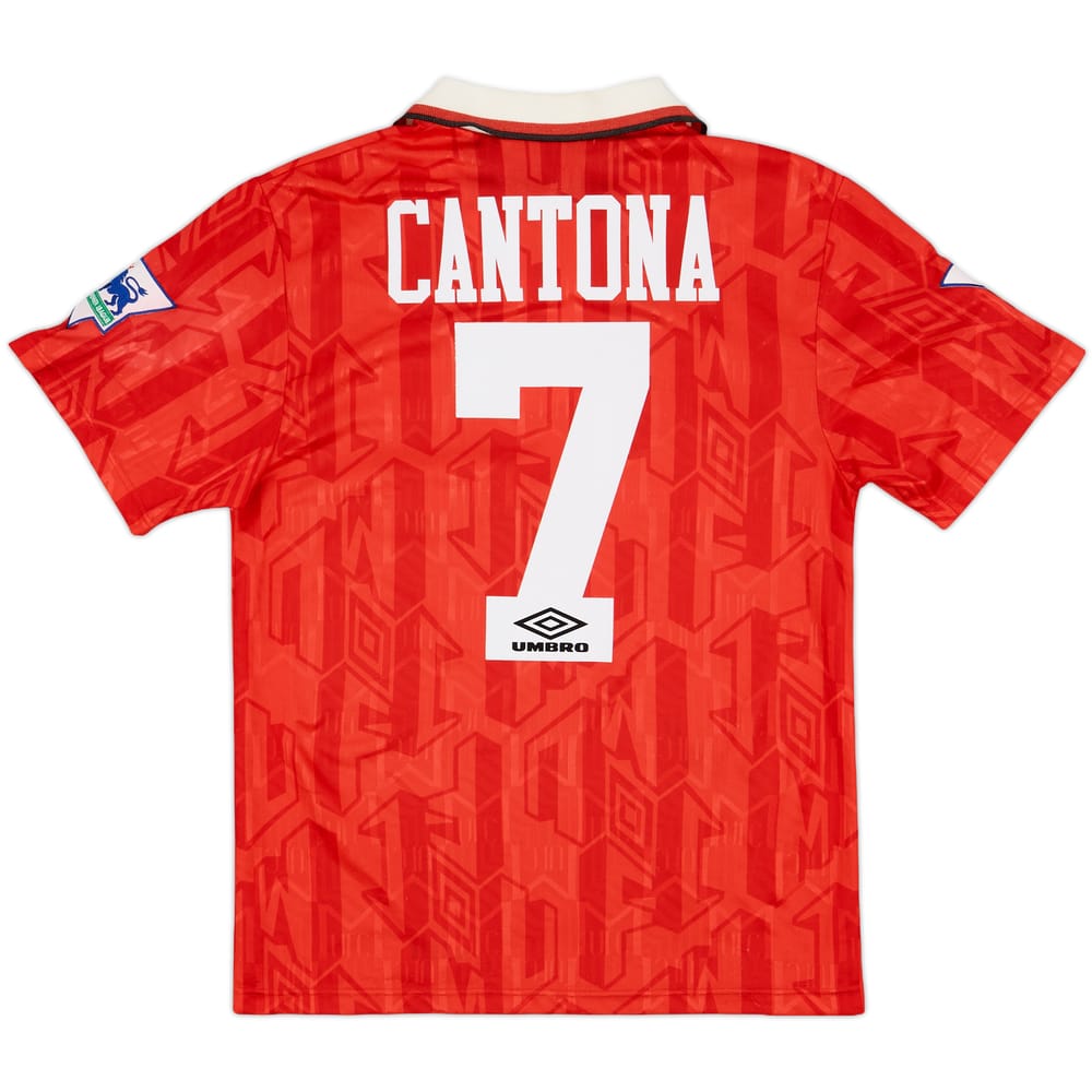 1992-94 Manchester United Home Shirt Cantona #7 - 7/10 - (S)