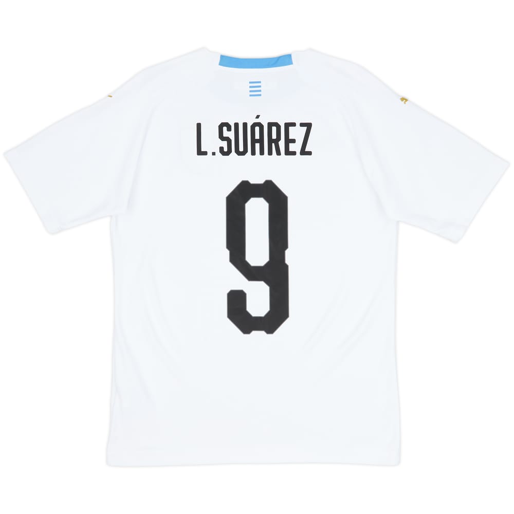 2018-19 Uruguay Away Shirt Suarez #9 - 7/10 - (S)