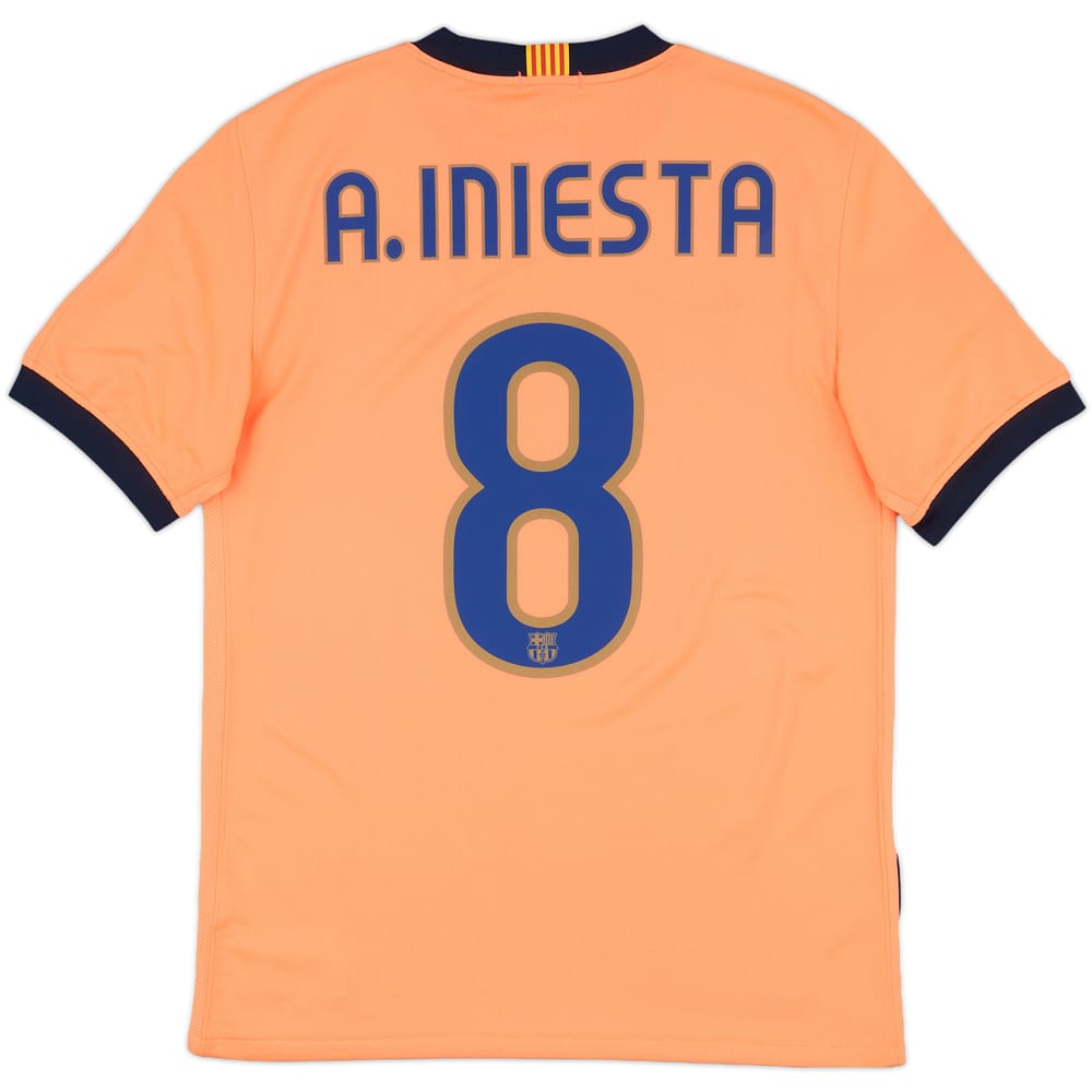 2009-10 Barcelona Away Shirt A.Iniesta #8 - 9/10 - (S)