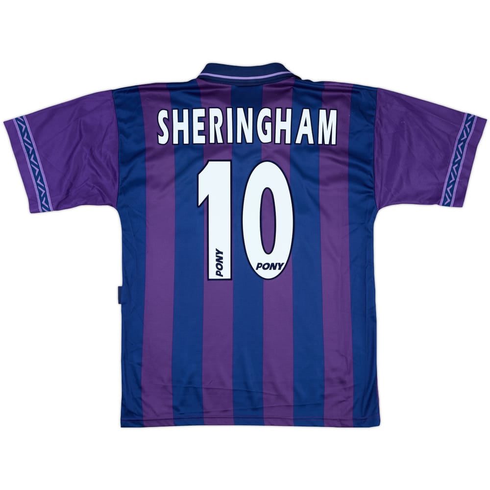 1995-97 Tottenham Away Shirt Sheringham #10 - 8/10 - (M)