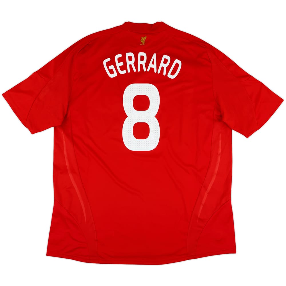 2008-10 Liverpool Home Shirt Gerrard #8 - 7/10 - (3XL)