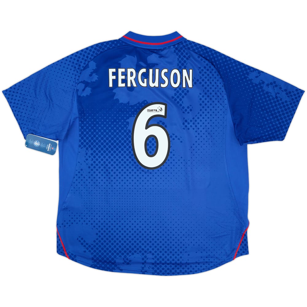 2002-03 Rangers Home Shirt Ferguson #6 (XXL)