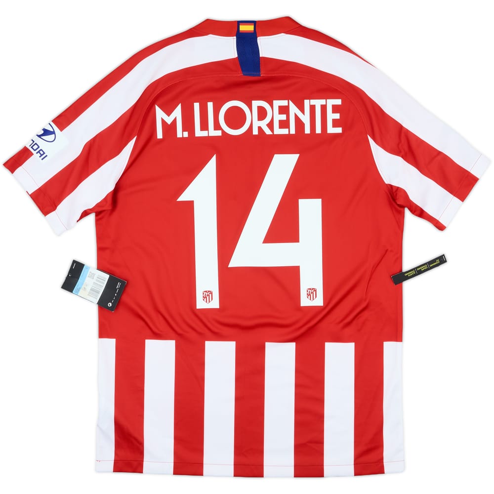 2019-20 Atletico Madrid Home Shirt M.Llorente #14 (M)