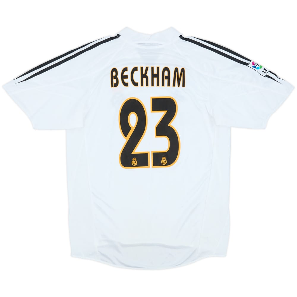2004-05 Real Madrid Home Shirt Beckham #23 - 8/10 - (M)