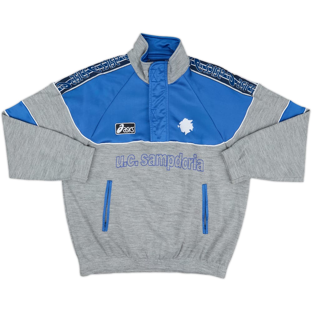 1992-94 Sampdoria Asics 1/4 Zip Track Jacket - 8/10 - (S)