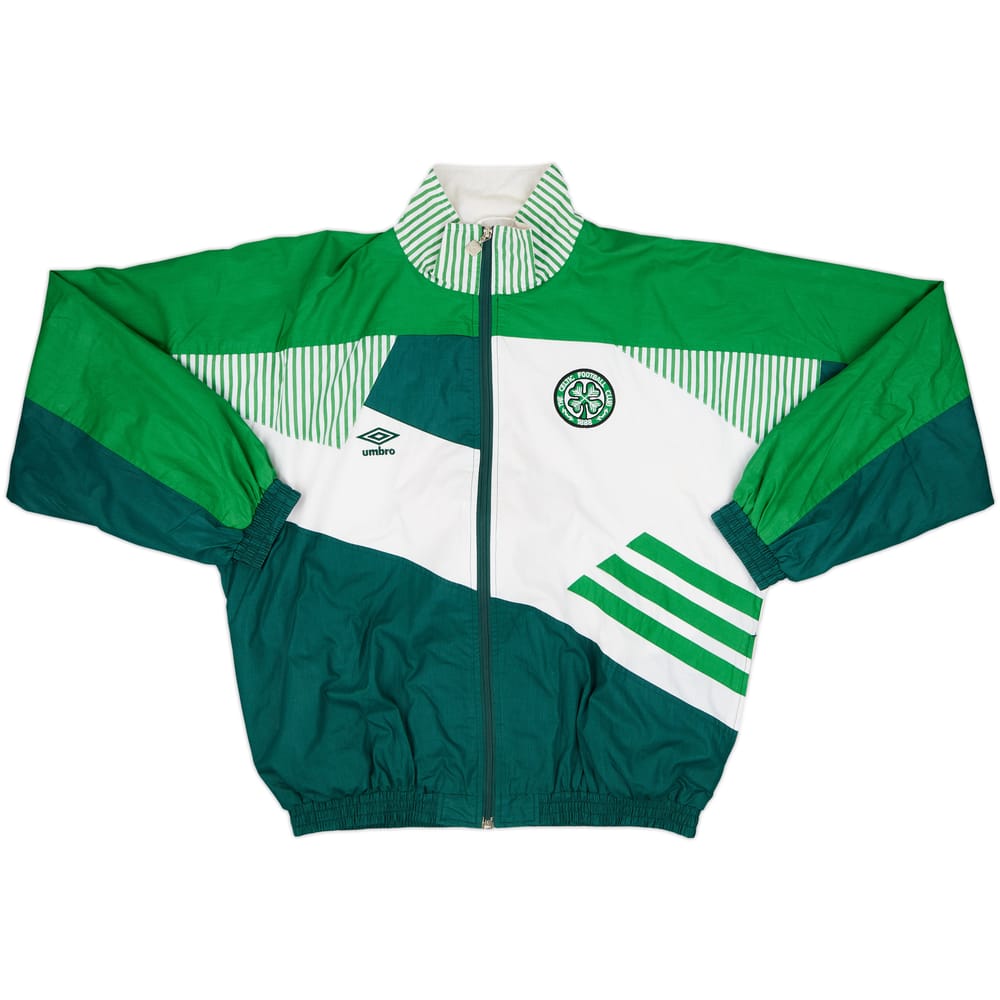 1991-92 Celtic Umbro Track Jacket - 8/10 - (XXL)
