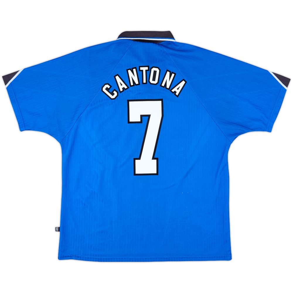 1996-98 Manchester United Third Shirt Cantona #7 - 9/10 - (XL)
