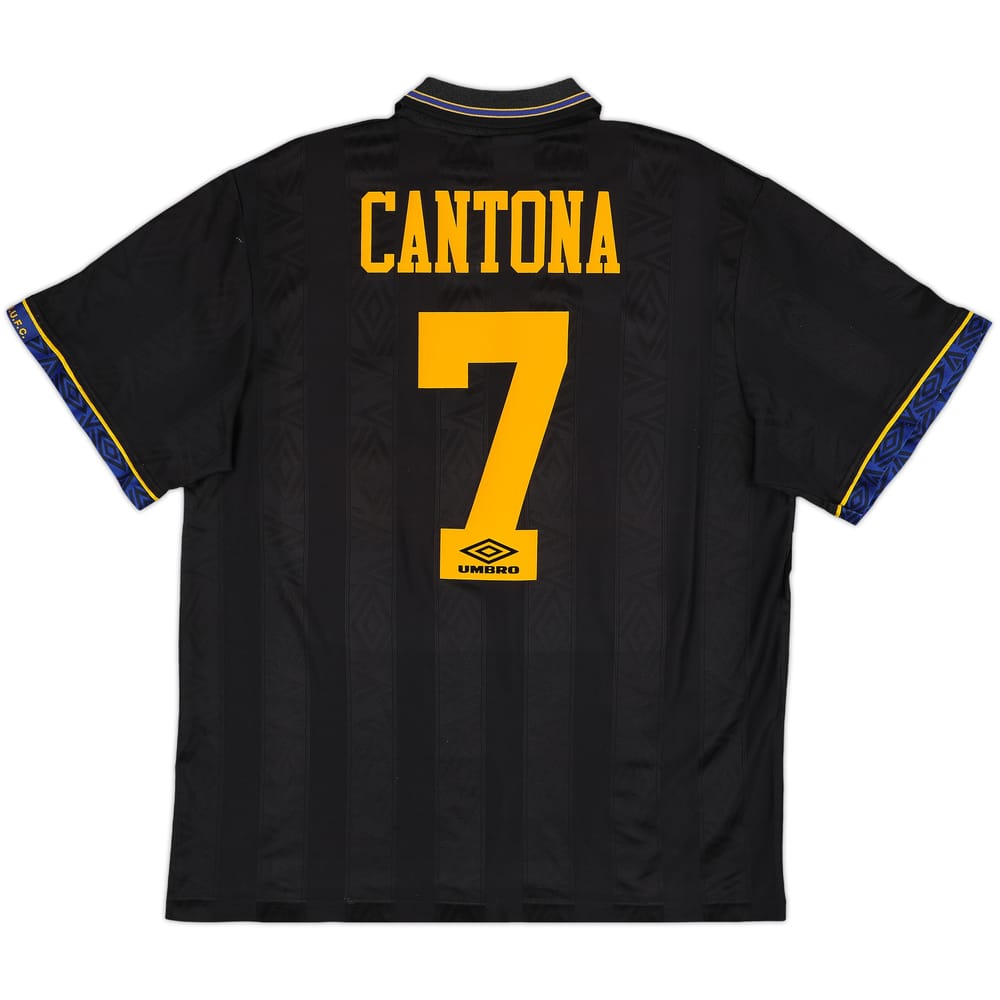 1993-95 Manchester United Away Shirt Cantona #7 - 8/10 - (XL)