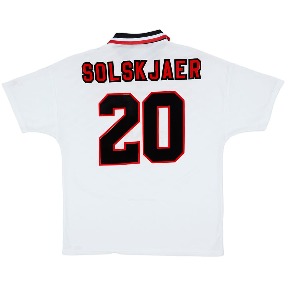 1996-97 Manchester United Away Shirt Solskjaer #20 - 5/10 - (XL)