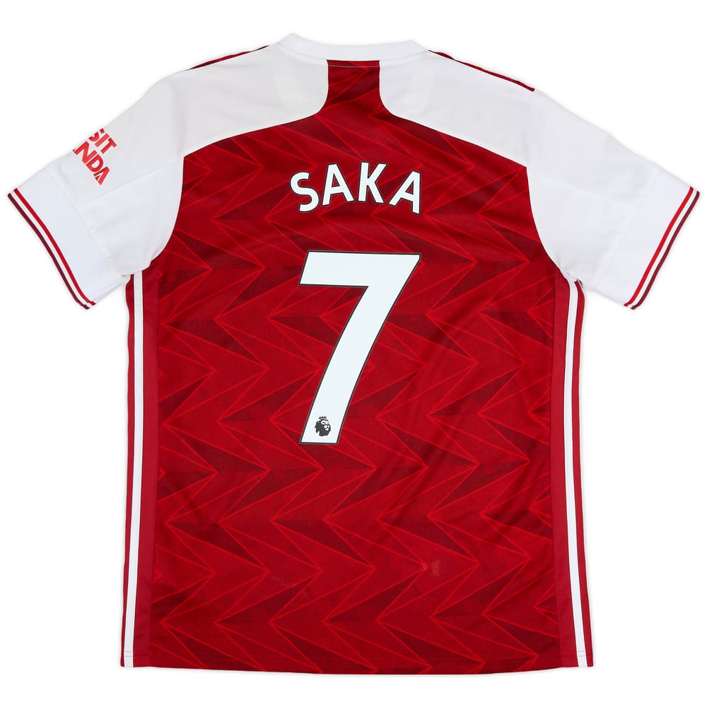 2020-21 Arsenal Home Shirt Saka #7 - 7/10 - (L)