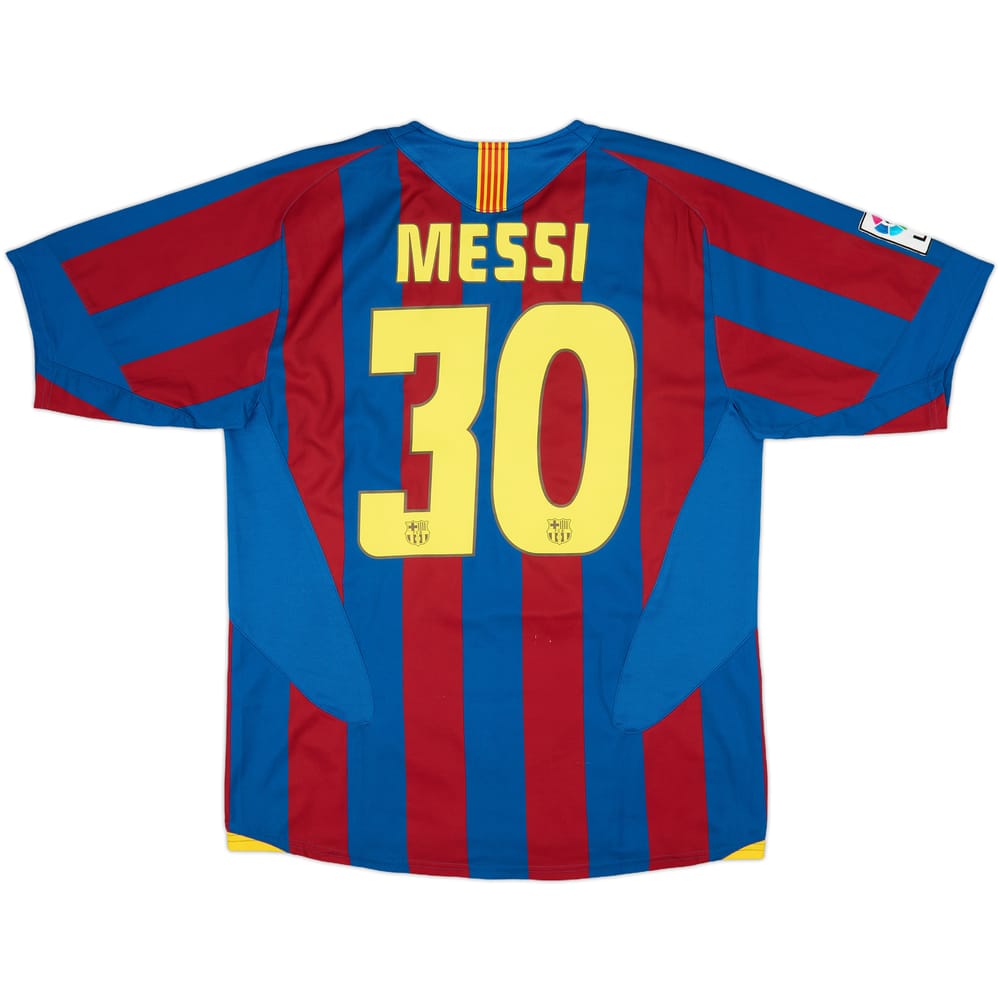 2005-06 Barcelona Home Shirt Messi #30 - 9/10 - (L)