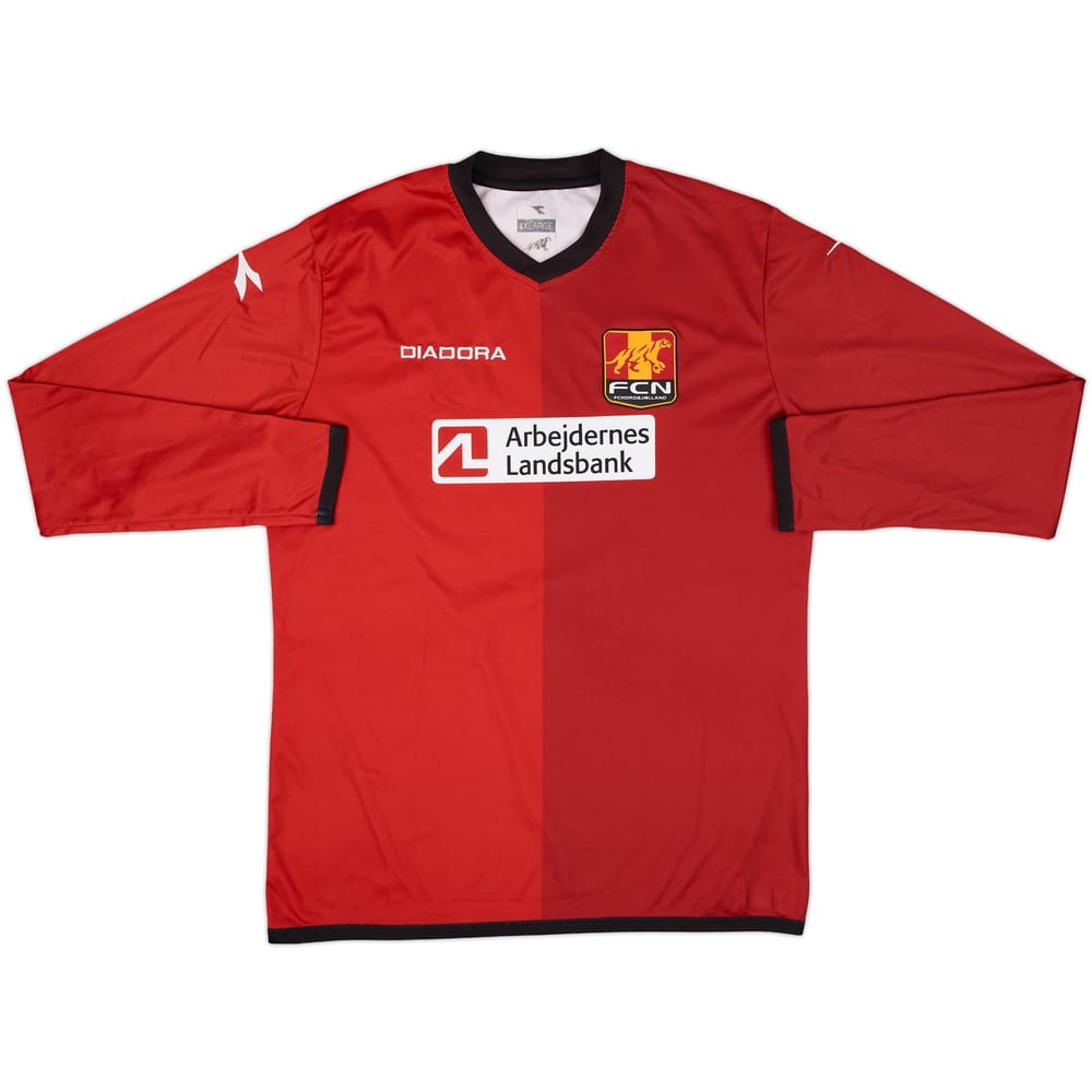 2013-14 FC Nordsjaelland Home L/S Shirt - 8/10 - (XL)