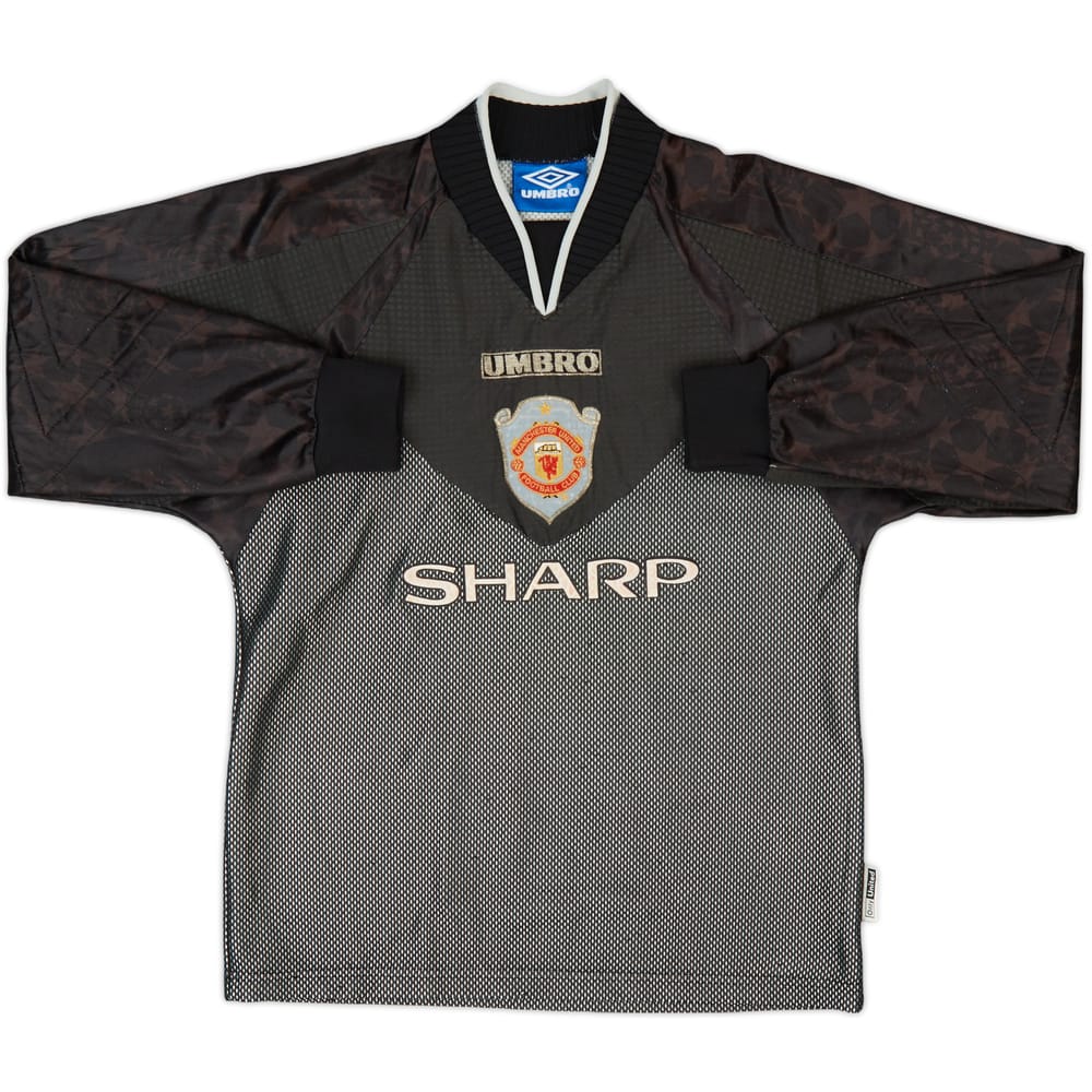 1998-99 Manchester United CL GK Shirt - 6/10 - (L.Boys)
