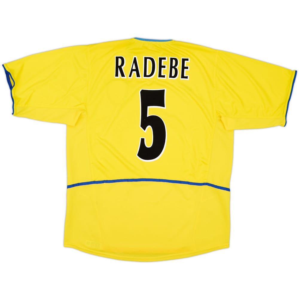 2002-03 Leeds United Away Shirt Radebe #5 - 8/10 - (XL)