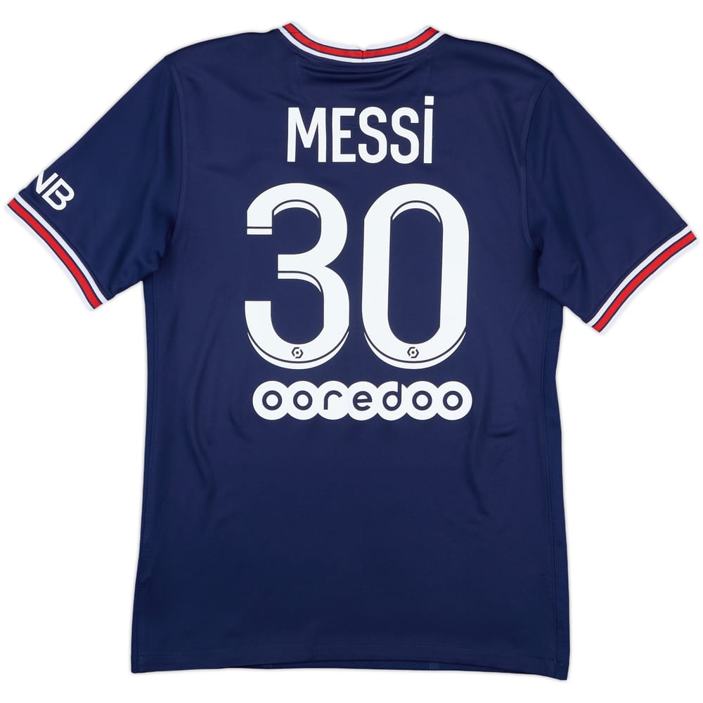 2021-22 Paris Saint-Germain Home Shirt Messi #30 - 8/10 - (S)