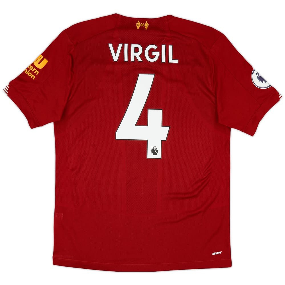 2019-20 Liverpool Home Shirt Virgil #4 - 10/10 - (S)