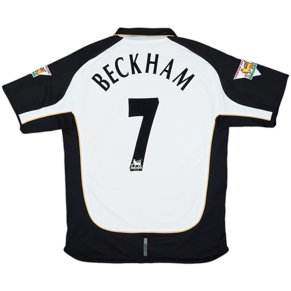 2001-02 Manchester United Centenary Away/Third Shirt Beckham #7 - 9/10 - (L)