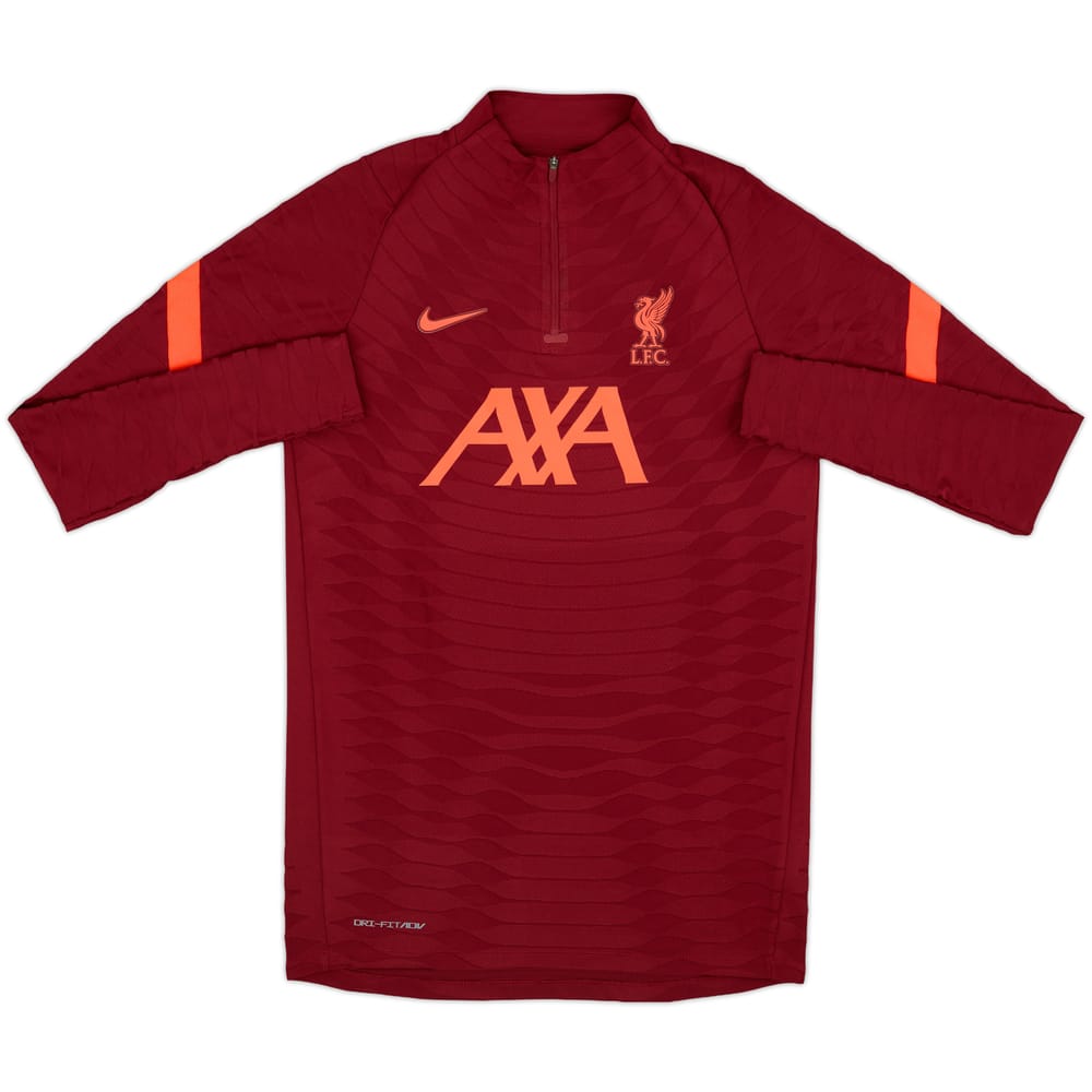 2021-22 Liverpool Nike Player Issue 1/4 Zip Drill Top - 10/10 - (M)