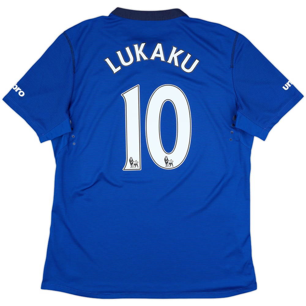 2014-15 Everton Home Shirt Lukaku #10 - 7/10 - (L)