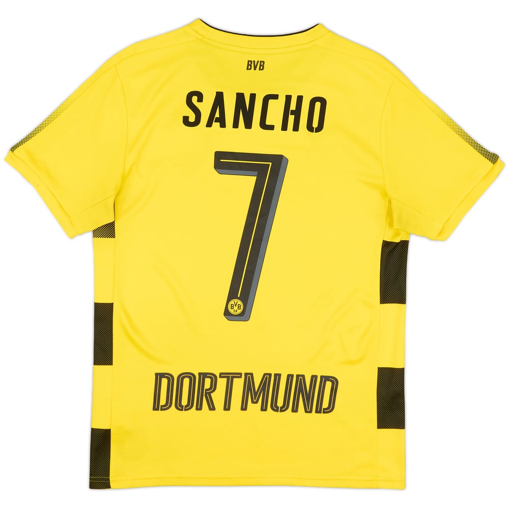 2017-18 Borussia Dortmund Home Shirt Sancho #7 - 5/10 - (S)
