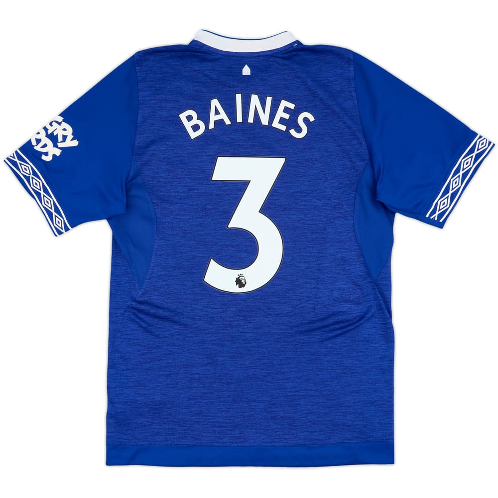 2018-19 Everton Home Shirt Baines #3 - 9/10 - (M)
