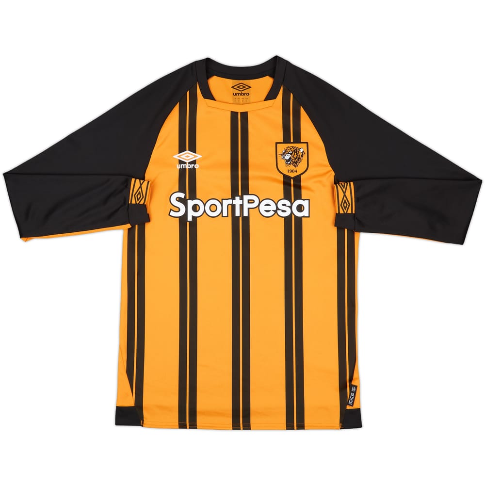 2018-19 Hull City Home L/S Shirt - 10/10 - (S)
