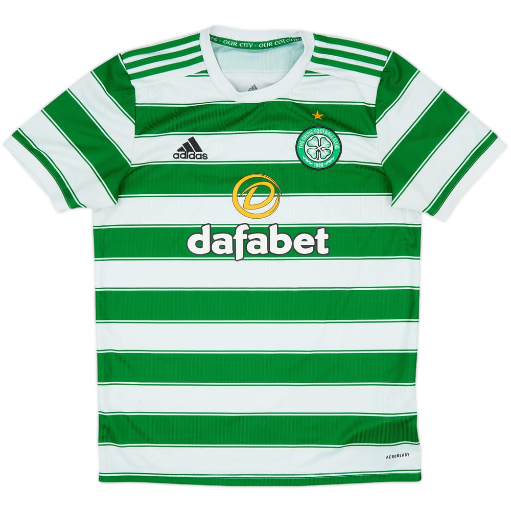 2021-22 Celtic Home Shirt - 9/10 - (M)
