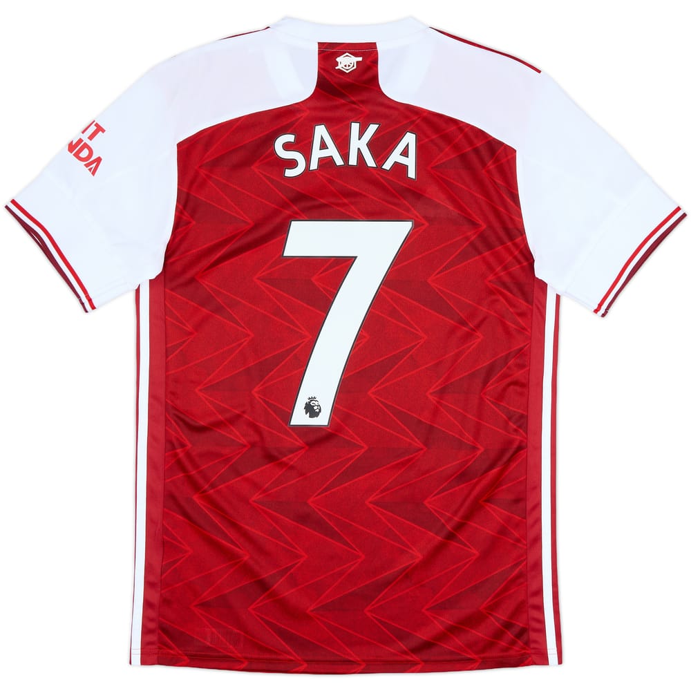 2020-21 Arsenal Home Shirt Saka #77 - 9/10 - (S)