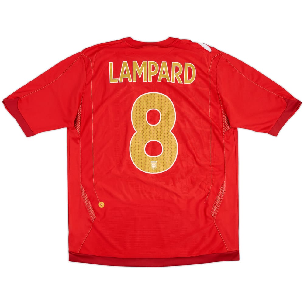 2006-08 England Away Shirt Lampard #8 - 5/10 - (L)