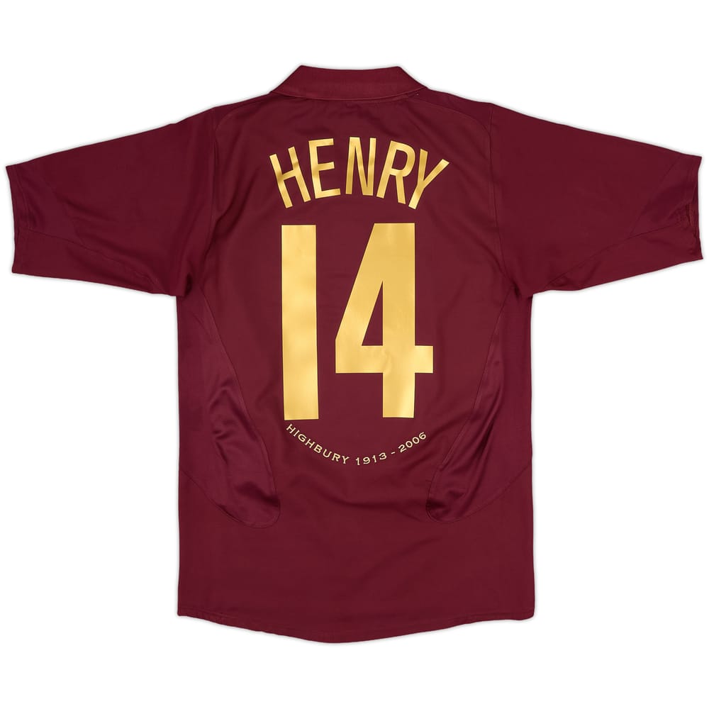 2005-06 Arsenal Home Shirt Henry #14 - 9/10 - (S)